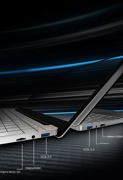Fingerprint Unlock Intel Laptop 15.6 Inch Windows 10 11 Pro IPS Portable Laptop 12G RAM 128GB/256GB/512GB/1TB SSD HDMI Notebook
