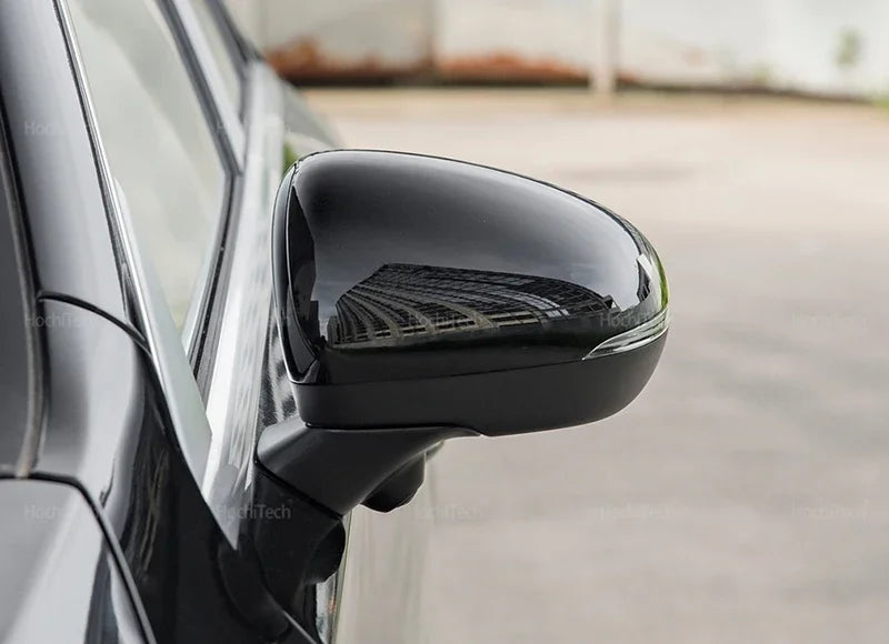 For Mercedes-Benz W177 V177 C118 X118 2018-2023 Black Carbon Fiber Car Rear View Door Wing Side Mirror Cover Caps Shell Case