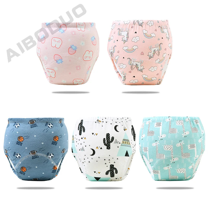 Reusable Elinfant Ecological Baby Diaper Training Pants Waterproof Washable Cotton Cleanliness Learning Panties Breathable Cloth
