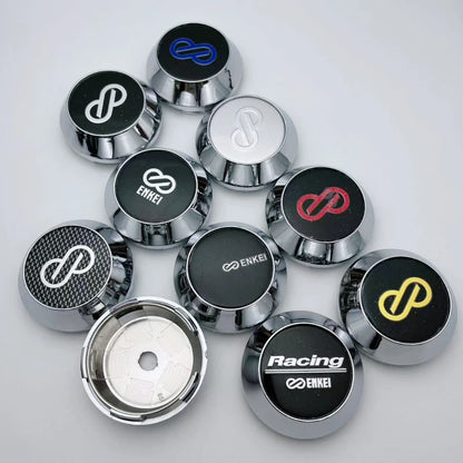 4pcs 60mm 64mm 65mm 68mm 69mm  Car Wheel Center Caps With Enkei Logo Emblem Car Accessories for Wheel Hubcaps Hub Cover High Cap