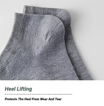 10/40 Pairs Men's Boat Socks Business Sport Sweat Absorption Mature Summer Autumn Solid Color Non Pilling Versatile Ankle Unisex