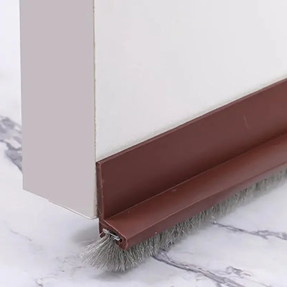 Door Seal Draft Stopper with Brush Reduce Noise, Rubber Door Sweep Breeze Blocker Insect Proof, Dust Proof and Sound Proof Seal