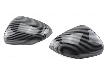 For Mercedes-Benz W177 V177 C118 X118 2018-2023 Black Carbon Fiber Car Rear View Door Wing Side Mirror Cover Caps Shell Case