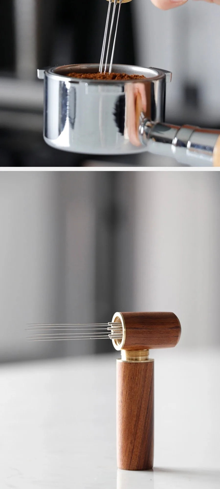 Needle Distributor Stainless Steel Coffee Tamper Espresso Mixers Dispensers Levelers WDT Tools Cafe Stirrers Barista Accessories