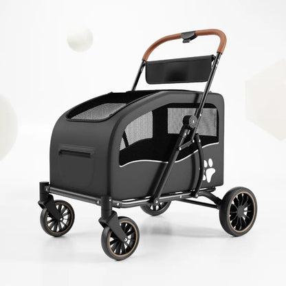 Medium Large Senior Dog Multifunction Pet Stroller Outdoor Travel Portable Foldable Stroller for Dog Pet Trolley Pet Stroller
