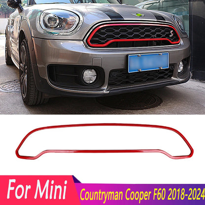 For Mini Countryman Cooper F60 2018 2019 2020 2021 2022 2023 2024 High Quality ABS Front Grille Decorative Frame Mesh