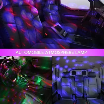 Portable Led Car Atmosphere Lights USB Mini Disco Ball Party Lights DJ Stage Strobe Lights for Christmas Parties Karaoke Bar