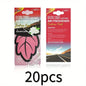 3-60pcs Car Air Freshener Natural Scented Tea Paper Auto Hanging Vanilla Perfume Fragrance Leaf Shape Car Accessories Interior