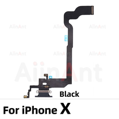 AiinAnt Dock USB Mic Board Charger Connector Fast Charging Port Flex Cable For iPhone X Xr Xs Max 7 8 Plus