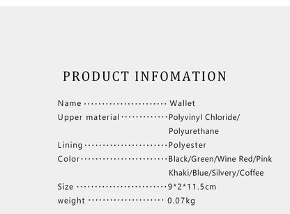 CH Luxury Brand Retro Design Business Card Bag Fashion Button Classic Folding Wallet Compact and Lightweight Women's Square Bag