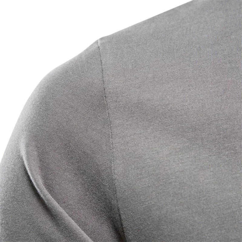 Embroidered 100% Pure Cotton Round Neck Long Sleeved Leisure Sports T-shirt for Men's High-quality Casual Outdoor Sports