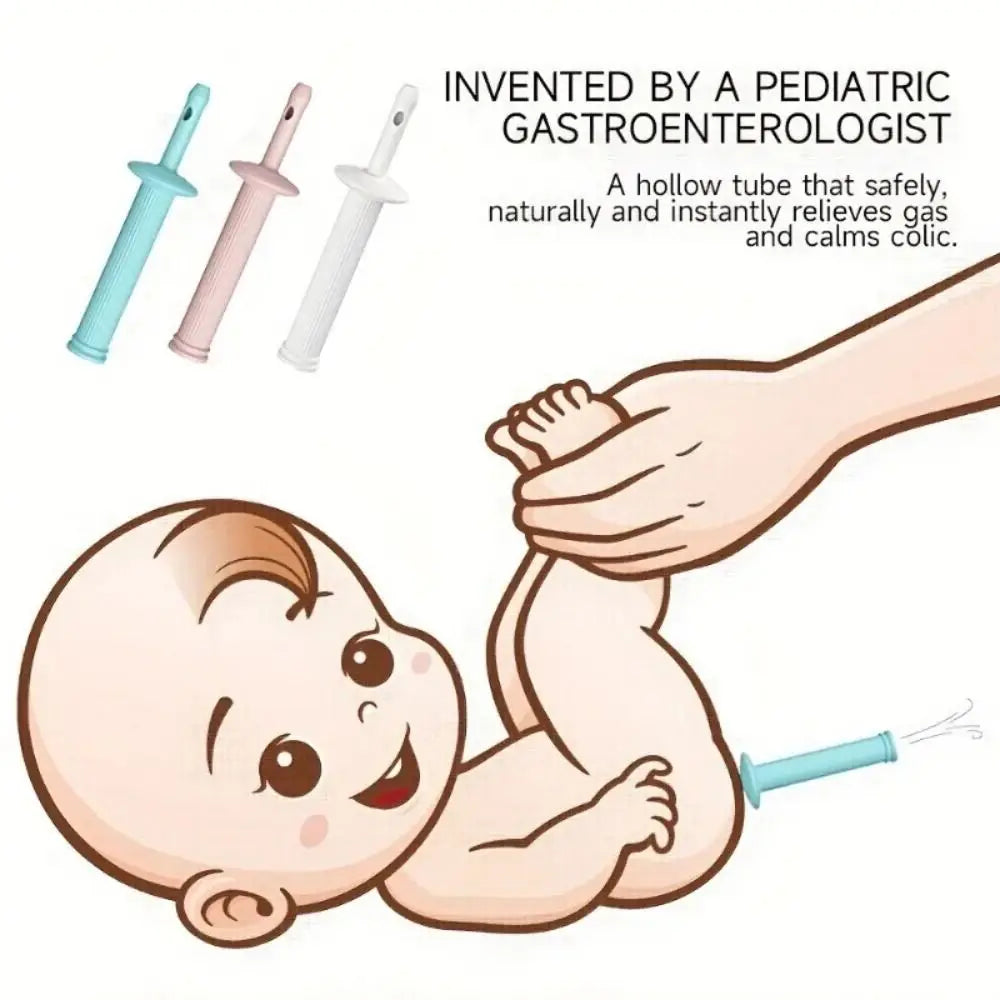 Gas Relief Baby Exhaust Rod New Anti-flatulence Colic Relief Exhaust Stick BPA Free Baby Colic Reliever