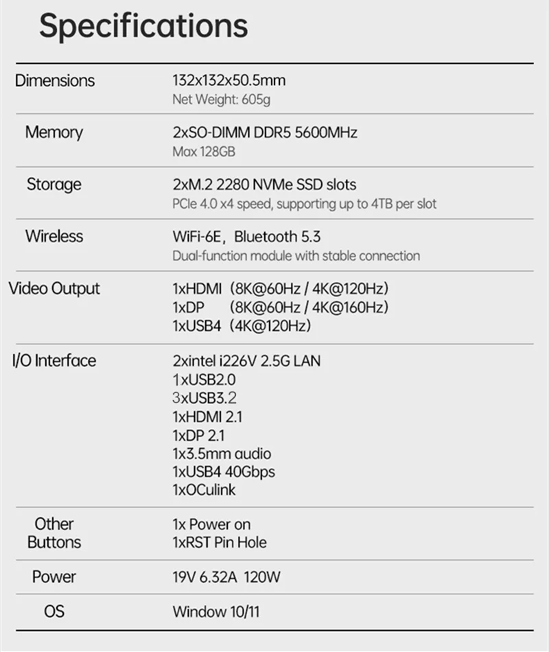 Topton Gaming Mini PC AMD Ryzen AI 9 H 465 HX 370 AI 7 PRO 350 ES USB4 2x2.5G LAN NVMe Windows 11 Office Desktop Computer WiFi6E