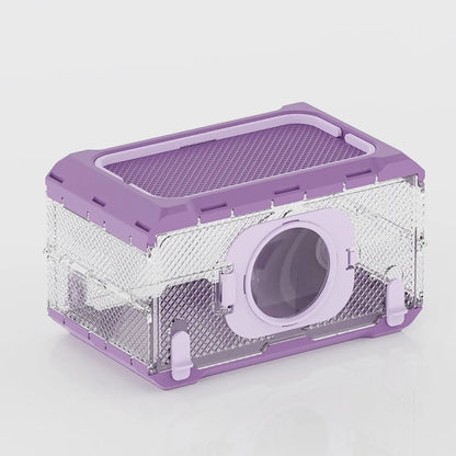 Folding Insect Observation Box Waterproof Wear Resistant Portable Hamster Cage Transparent Pet Observation Box