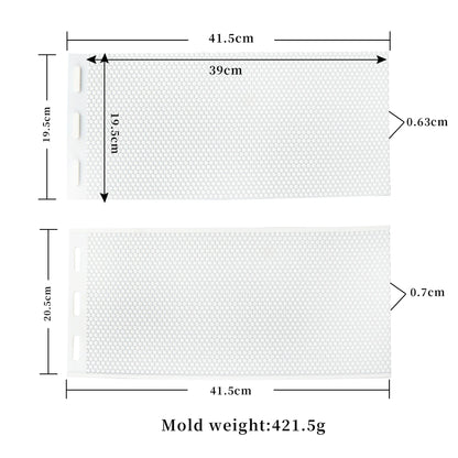 Beeswax Press Sheet Mold DIY Comb Foundation Mold Soft PVC Honeycomb Base Foundation Mould Beekeeping Beeswax Candle Making Tool