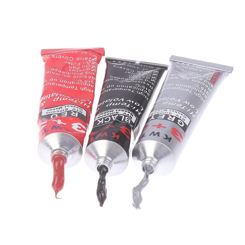 1pc Car Sealant RTV Silicone Gasket Maker 3 3 Black Hi-Temp Sealant Oil Resistant for Engines Automotive Sealant