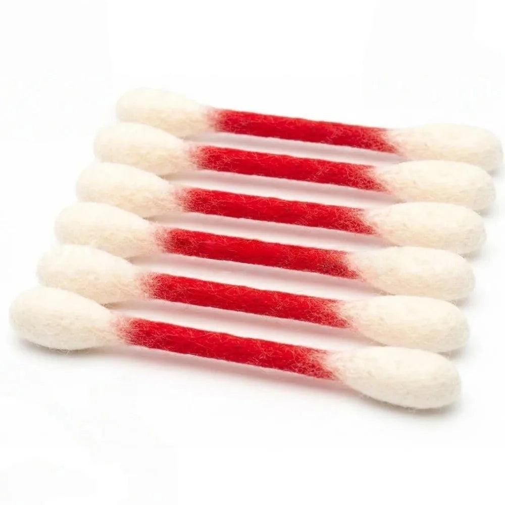 6Pcs Oversized Cotton Swab Cat Toy Anti-Boredom Durable Kitten Chew Toy Soft Texture Lightweight Cat Teething Chew Toy