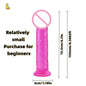 Realistic Soft Jelly Dildo Transparent Suction Cup Strong Grip Flexible Intimate Toy for Women Solo Couple Play
