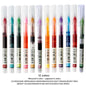 12 Color/set Student School Office Stationery Fine Nib Gel Pen Big Ink Capacity Ballpoint Pen Straight Liquid Rollerball Pen