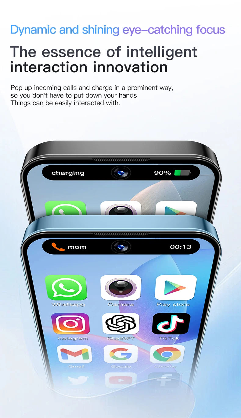 SOYES XS19 3G Mini Smartphone Android 10.0 Dual SIM Standby 3.88 Inch HD Mobile Phone 2GB+16GB 2000mAh Small Cell Phones Face ID