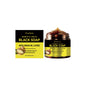 OceAura Black Soap Morocco Argan Oil Exfoliating Body Smooth Soft Professional Skin Cleaning Spa Rose Flower Oil Bath Soap 180g