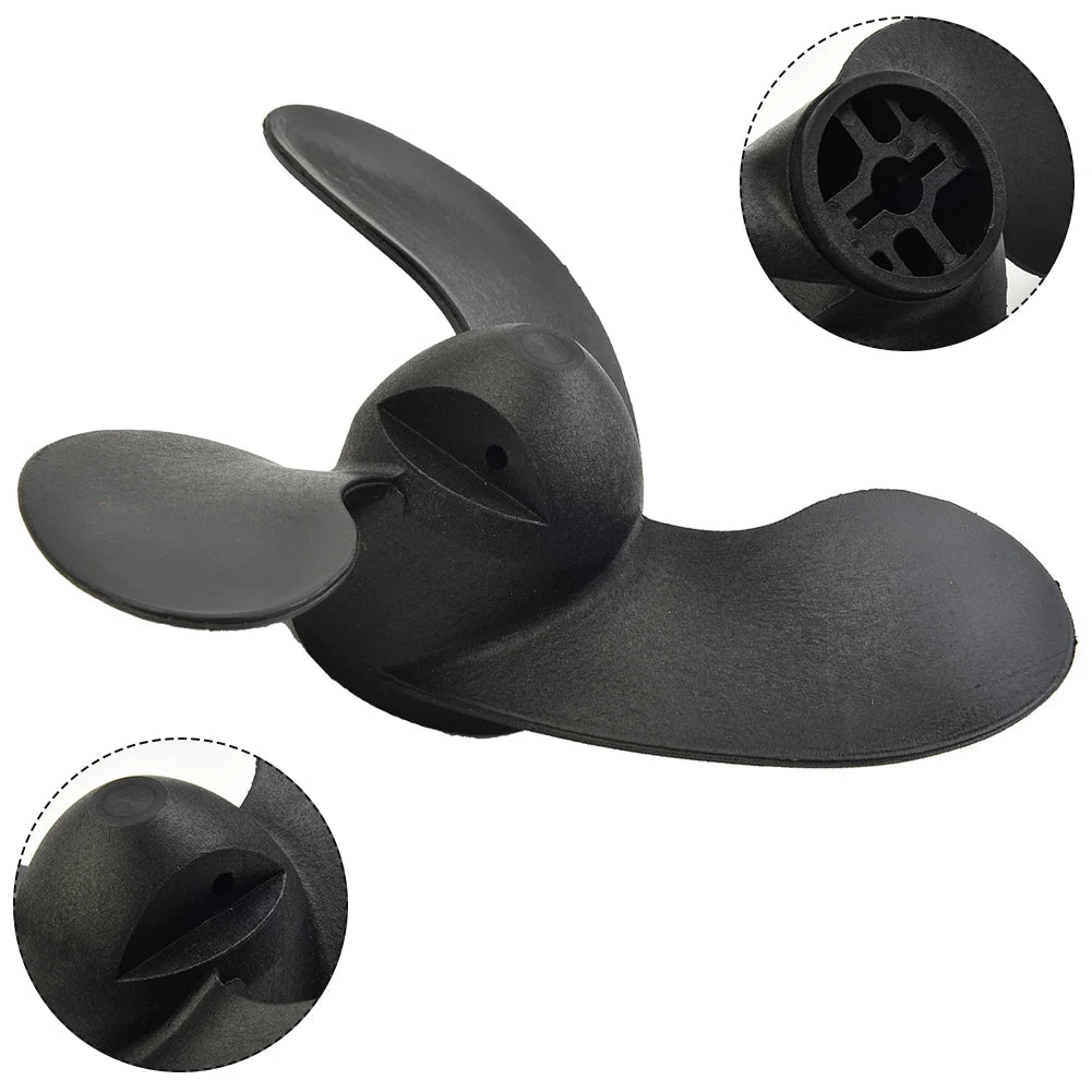 Quality Outboard Propeller, Made of High Strength Nylon, Suitable for Tohatsu3 5HP/Nissan2 5, 3 5HP/Mercury3 5HP Marine Boat