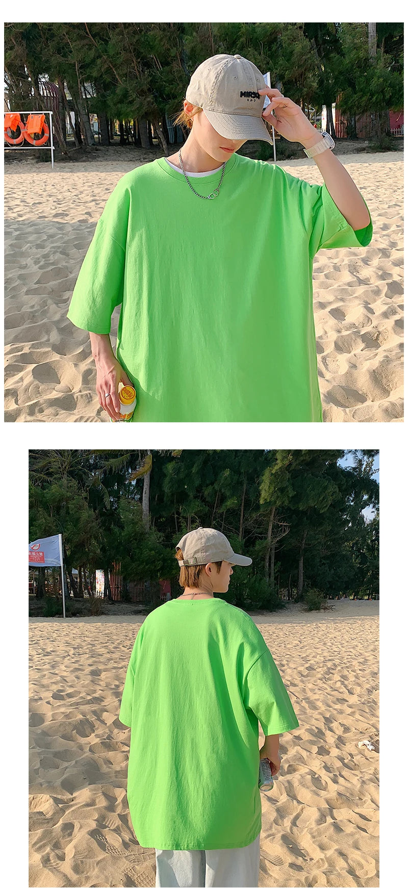 Oversized Summer Short Sleeve Men's T Shirt New Fashion Solid Loose O-Neck T Shirts Mens Cotton Hip Hop Streetwear Top Tees 5XL