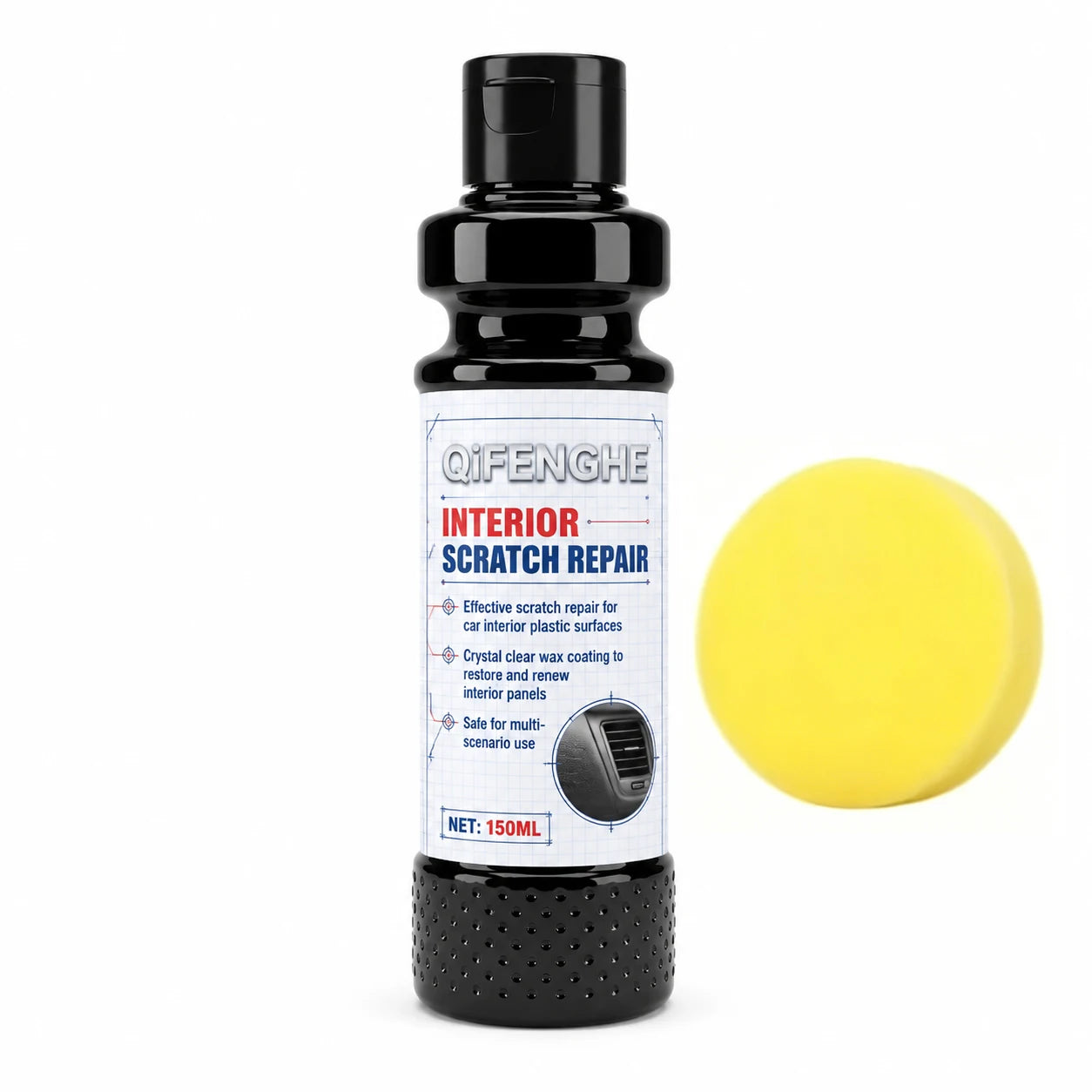 Car Interior Plastic Repair Liquid Instantly Eliminate Surface Scratches Apply Clear Coating to Refresh Worn Dashboard Panels
