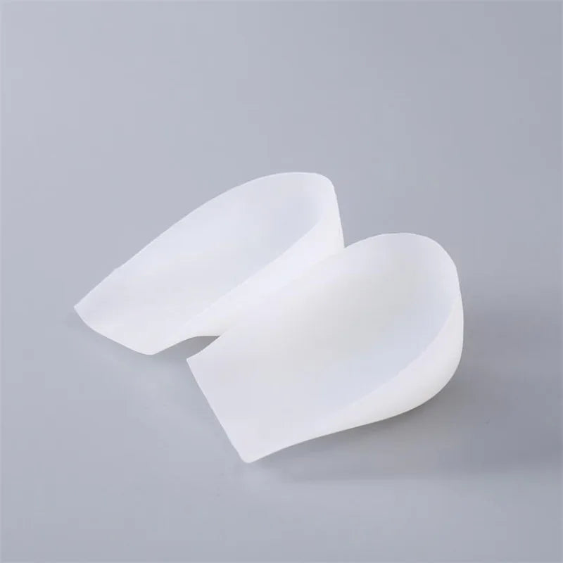 Unisex Invisible Height Increase 5CM Silicone Socks Gel Heel Pads Orthopedic Arch Support Heel Cushion Insoles Foot Massage Pad