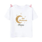 Personalized Eid Mubarak Printed Kids Shirts Custom Name Eid Ramadan Child T-shirt Tops Islamic Muslim Holiday Boys Girls Outfit