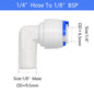 YQBS RO Aquarium Accessories Quick Connector 1/8 1/4 3/8 1/2 3/4BSP Male Thread Adapter Elbow Combination Tube