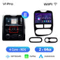 Junsun Wireless CarPlay Android Auto Car Radio for Renault Clio 4 2012- 2017 2 DIN Multimedia Stereo with Built-in Cooling Fan GPS Navigation SWC Bluetooth FM RDS DSP IPS Screen Car Intelligent Systems 4G WiFi 8 Core