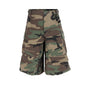 M65 Silhouette Camouflage Cargo Cropped Shorts for Men Wide Leg Patchwork Baggy Summer Shorts Oversized Loose Over Knee Pants