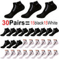Men's Anti-Slip Boat Socks-5Pair Block Print Ankle Socks for Business & Sports, Breathable Sweat Resistant Anti-odor Comfortable