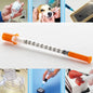 20/50/100pcs 1ml 0.5ml 30G 31G Disposable Syringe Plastic Veterinary Syringe With Needles Pet Animal Dog Cat Medical Supplies