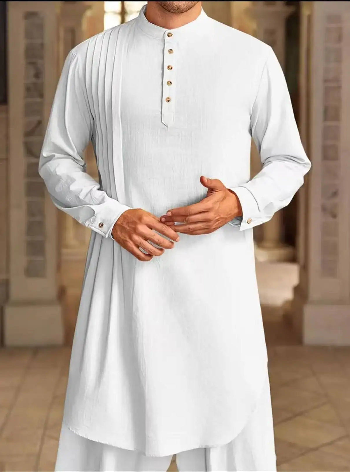 Men Long Robe Dishdasha Jubba Thobe Eid Muslim Kimono Modest Islamic Dubai Saudi Abayas Prayer Kaftan Ramadan Morocco Abaya