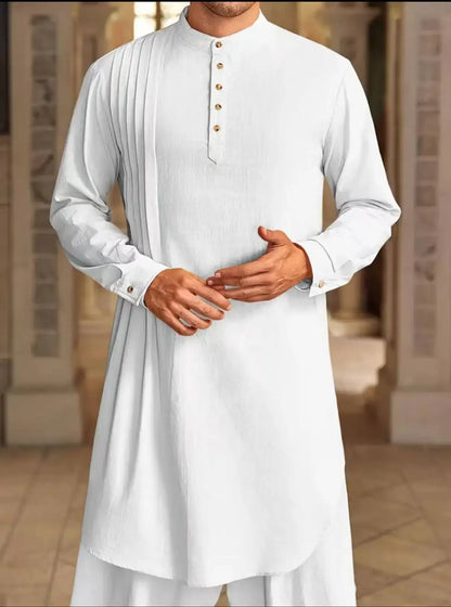 Men Long Robe Dishdasha Jubba Thobe Eid Muslim Kimono Modest Islamic Dubai Saudi Abayas Prayer Kaftan Ramadan Morocco Abaya