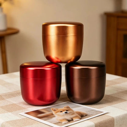 Hot Sale L8 Ashes Aluminum Alloy Capsule Mini Keepsake Iron Urn Funeral Casket Pet Urn Human pet memorials and gifts