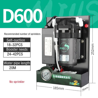 MIUS D Series Reptiles Fogger Humidifier 2 Generation Rainforest Silent Pump Fog Machine Greenhouse Rainforest Garden Spray