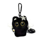 Cute Cartoon Plush Black Cat Keychain Bag Pendant Decoration Kawaii Stuffed Doll Toy Car Keyring Accessories Couples Gift