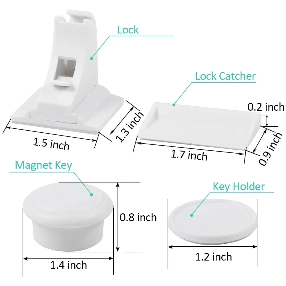 Magnetic Children's Lock for Extra Cabinet Door Safety: A Must-Have for Parents  Drawer Lock  Baby Protection  Baby Safety Lock