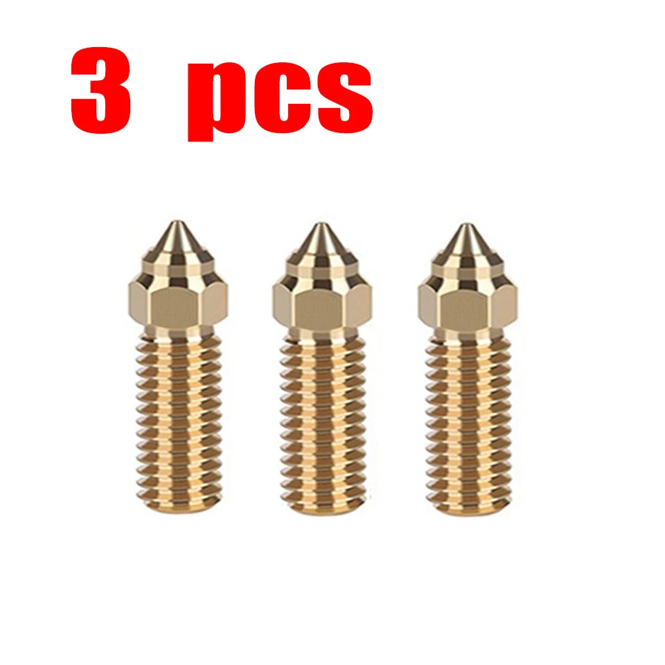 For Creality Ender 3 V3 KE K1/k1 Max Nozzle 0.4 0.6 0.8mm Nozzles Hard Steel Copper Plated Brass Genius Pro Vyper K1 Pro Hotend