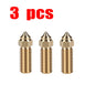 For Creality Ender 3 V3 KE K1/k1 Max Nozzle 0.4 0.6 0.8mm Nozzles Hard Steel Copper Plated Brass Genius Pro Vyper K1 Pro Hotend
