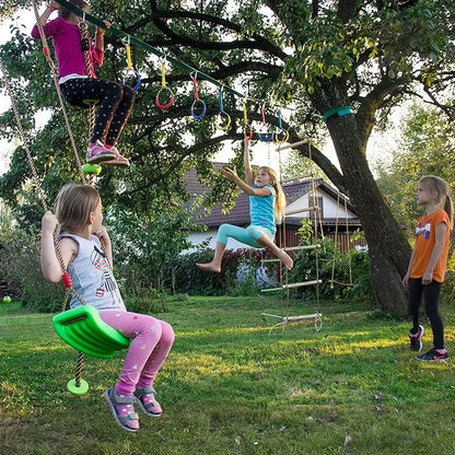 Children's Outdoor Gymnastics Rings Climbing Short Rope Horizontal Bar Children's Grip Strength Training Children's Fitness Toys
