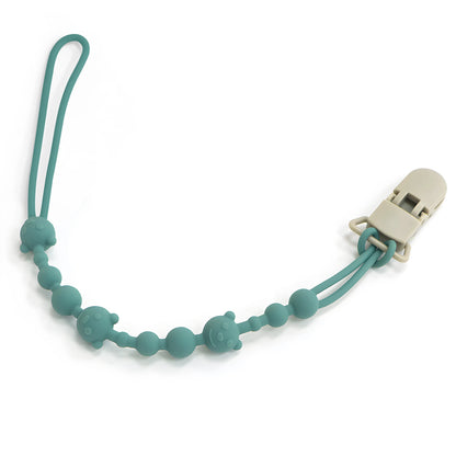 Soothing Pacifier Anti-chain Baby Stroller Teether Anti-loss Chain Baby Silicone Pacifier Clip Toy Biting Glue Lanyard