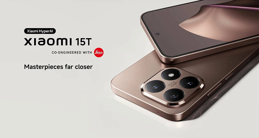 Xiaomi 15T 5G Smartphone Global Version 7.5mm Slim Body 6.83" AMOLED Display 120Hz MTK Dimensity 8400-Ultra CPU 5500mAh Leica Triple Camera Without Charger