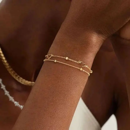 Dainty Flower Geometric Bracelet New High-End Minimalist Zircon Charm Blade Chain Women’s Bracelet Party Jewelry Gift