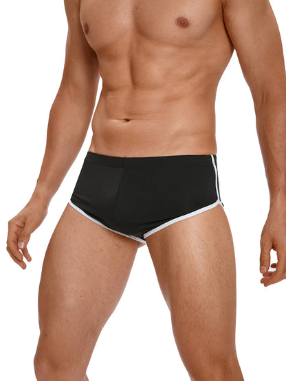 Sexy Running Elastic Sport Shorts Men's Summer Shorts Hot Pants Bar Nine Points Slim Fit Cotton Milk Silk Men's Fashion