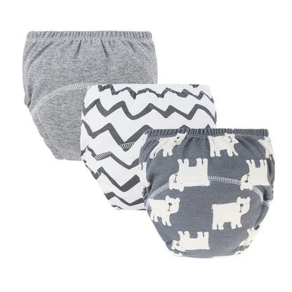 3Pcs Baby Diaper Training Pants for Girls Boys Washable Nappies Infant Cloth Diapers Reusable Kids Underwear Toddler Shorts