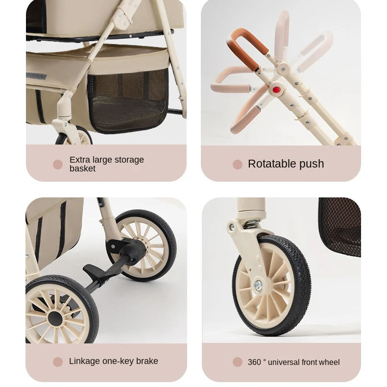 Cat Trolley Cat Stroller Outdoor Pet Stroller Dog Pet Carriers & Travel Products Pet Stroller Double
